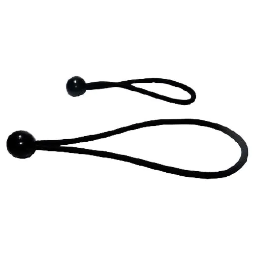 100 elásticos blancos de 25cm. con bola