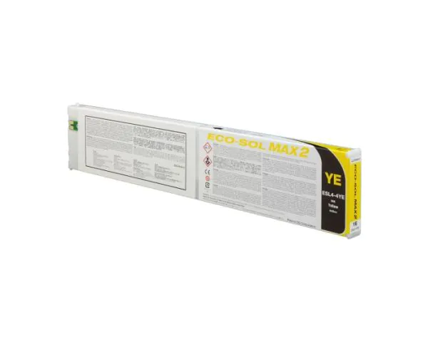 Cartucho de tinta Original Roland Ecosolmax amarillo de 440ml.