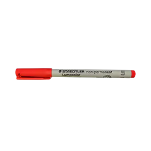 Rotulador de fibra base agua Graphtec rojo - Caja de 10 uds.